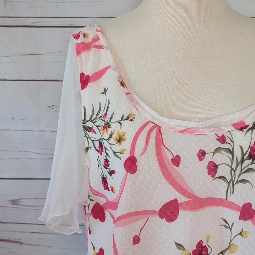 Gold Label Vintage Victoria's Secret‎ Romantic Date Night Sexy Girly Top Medium - Picture 2 of 15